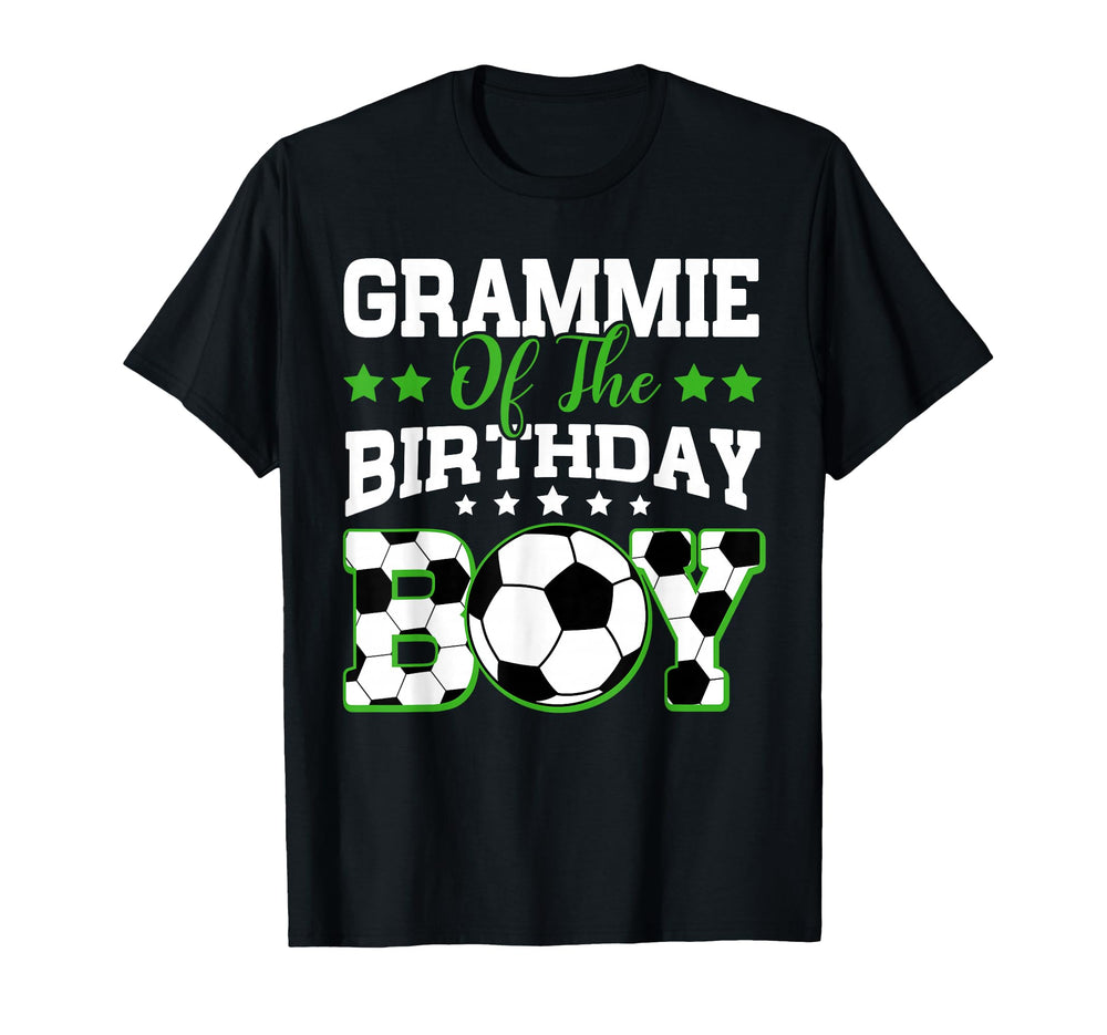 Grammie Birthday Soccer Family T-Shirt - Fun Novelty Design Men Women