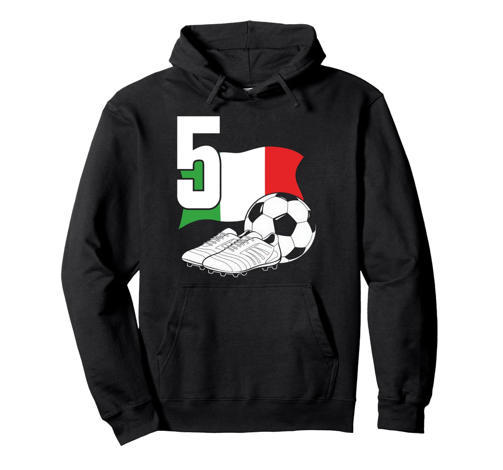 5 Soccer Birthday Gift Soccer Fan Sports Hoodie - Trendy Graphic Unisex