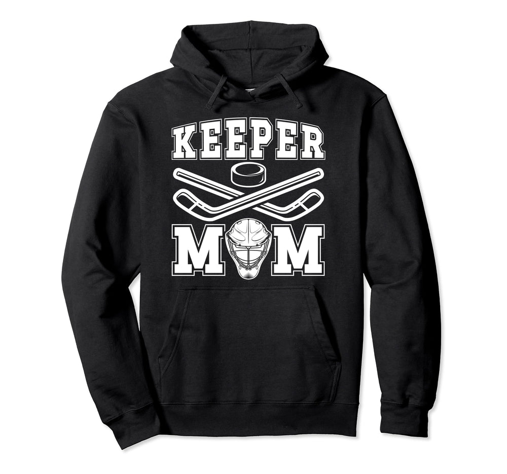 Ice Hockey Keeper Mom Ice Hockey Hoodie - Aesthetic Graphic for Adults