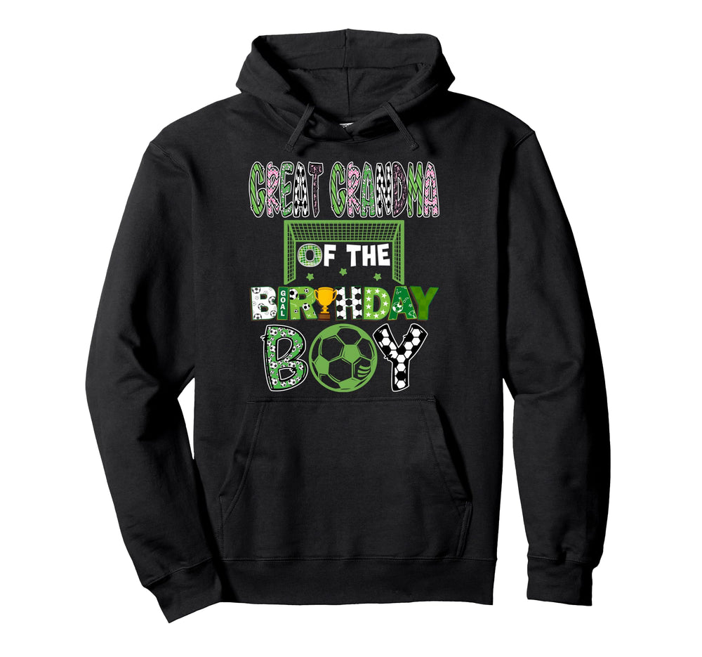 Great Grandma Birthday Soccer Player Hoodie - Minimalist Print Men Women