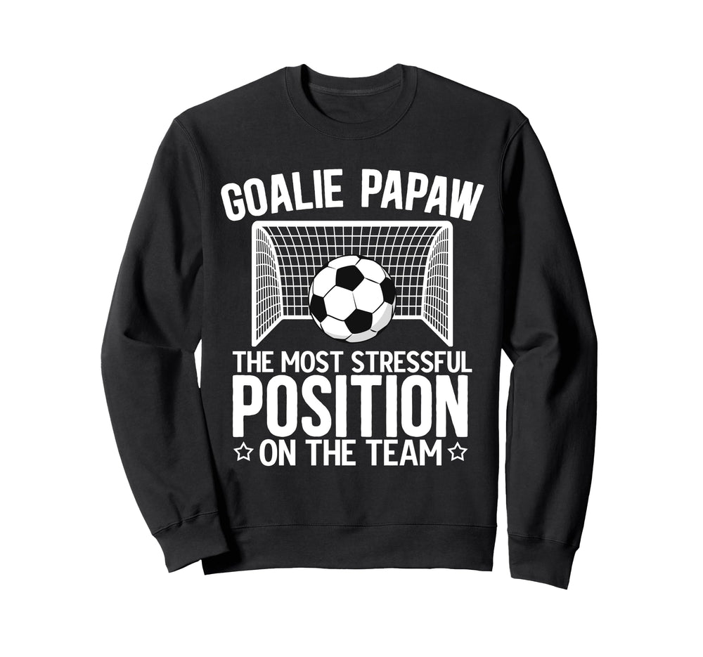 Soccer Goalie Papaw Funny Papaw Sweatshirt - Graphic Print for Adults