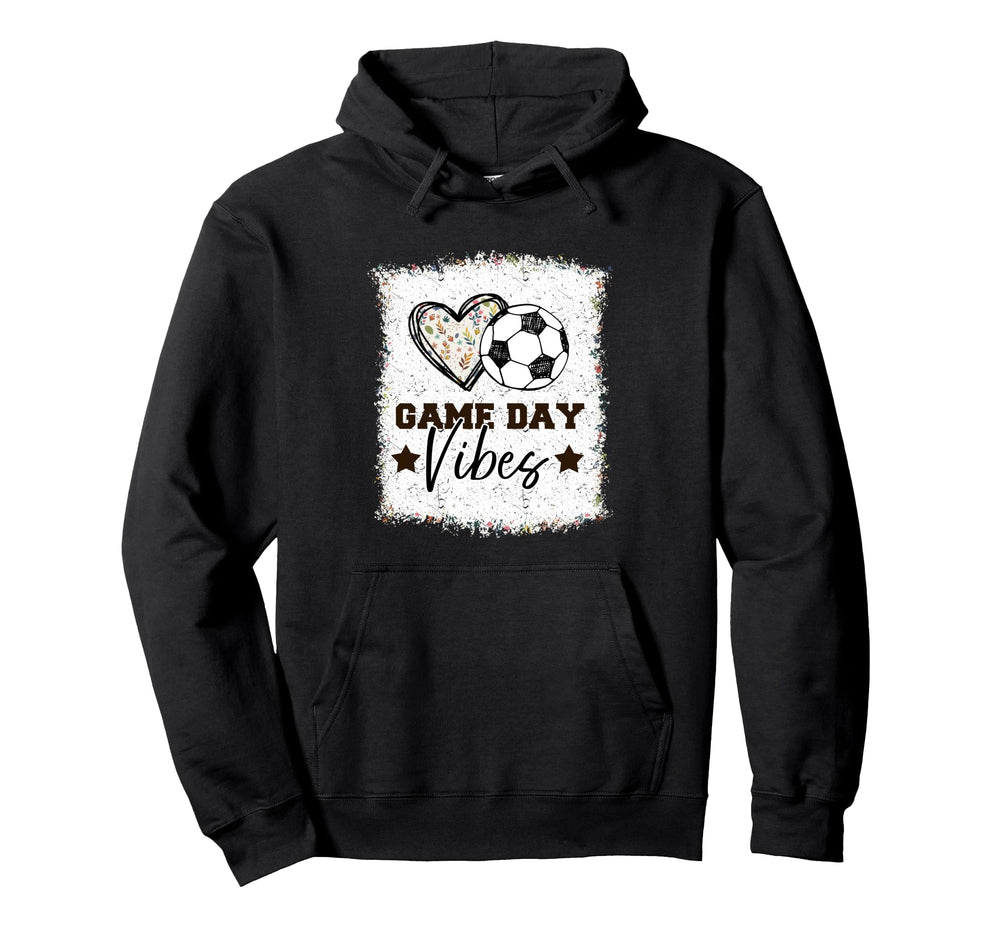 Soccer Soccer Game Day Vibes Soccer Hoodie - Minimalist Print Unisex