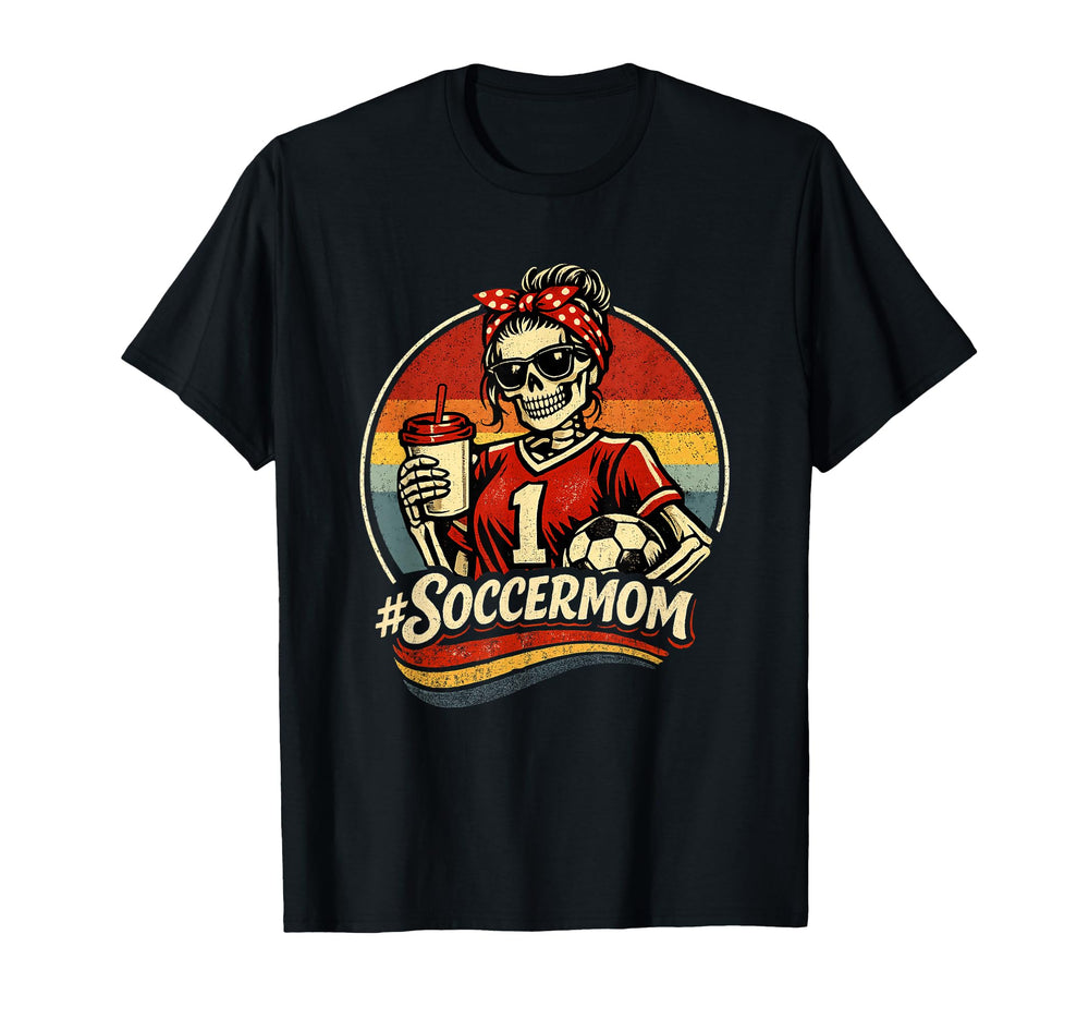 Womens Soccer Mom Soccer Mama T-Shirt - Casual Everyday Wear for Adults