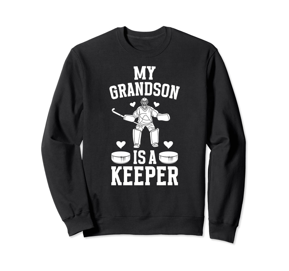 My Grandson Hockey Keeper Grandma Sweatshirt - Streetwear Style Men Women