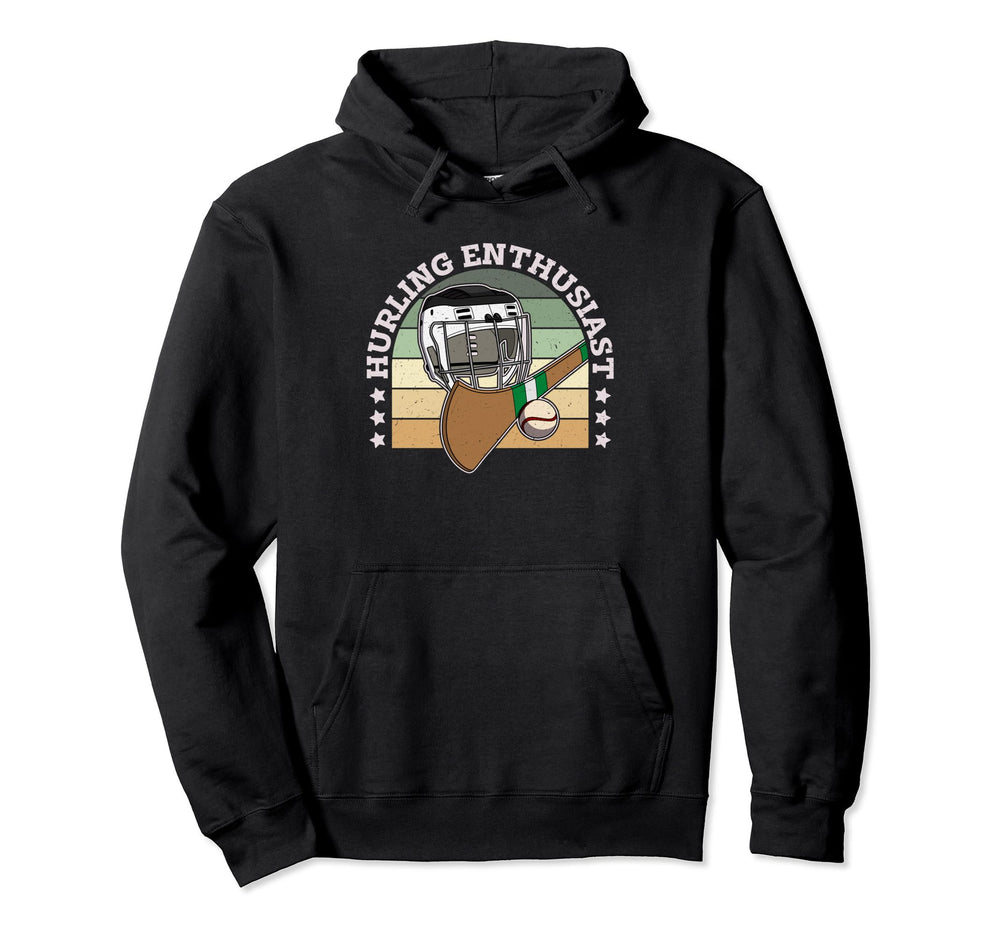 Hurling Helmet Athletic Goalkeeper Camogie Hoodie - Unique Graphic Unisex