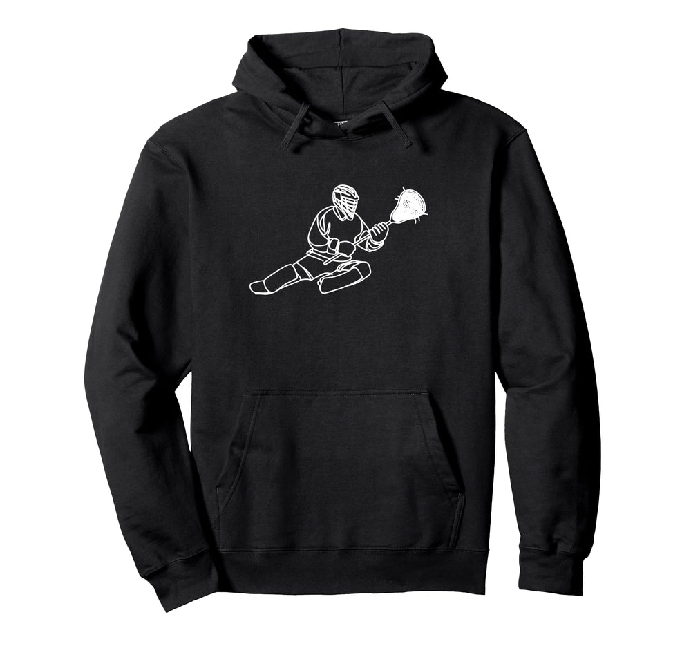 Lacrosse Goalkeeper Team Sport Hoodie - Casual Everyday Wear Men Women