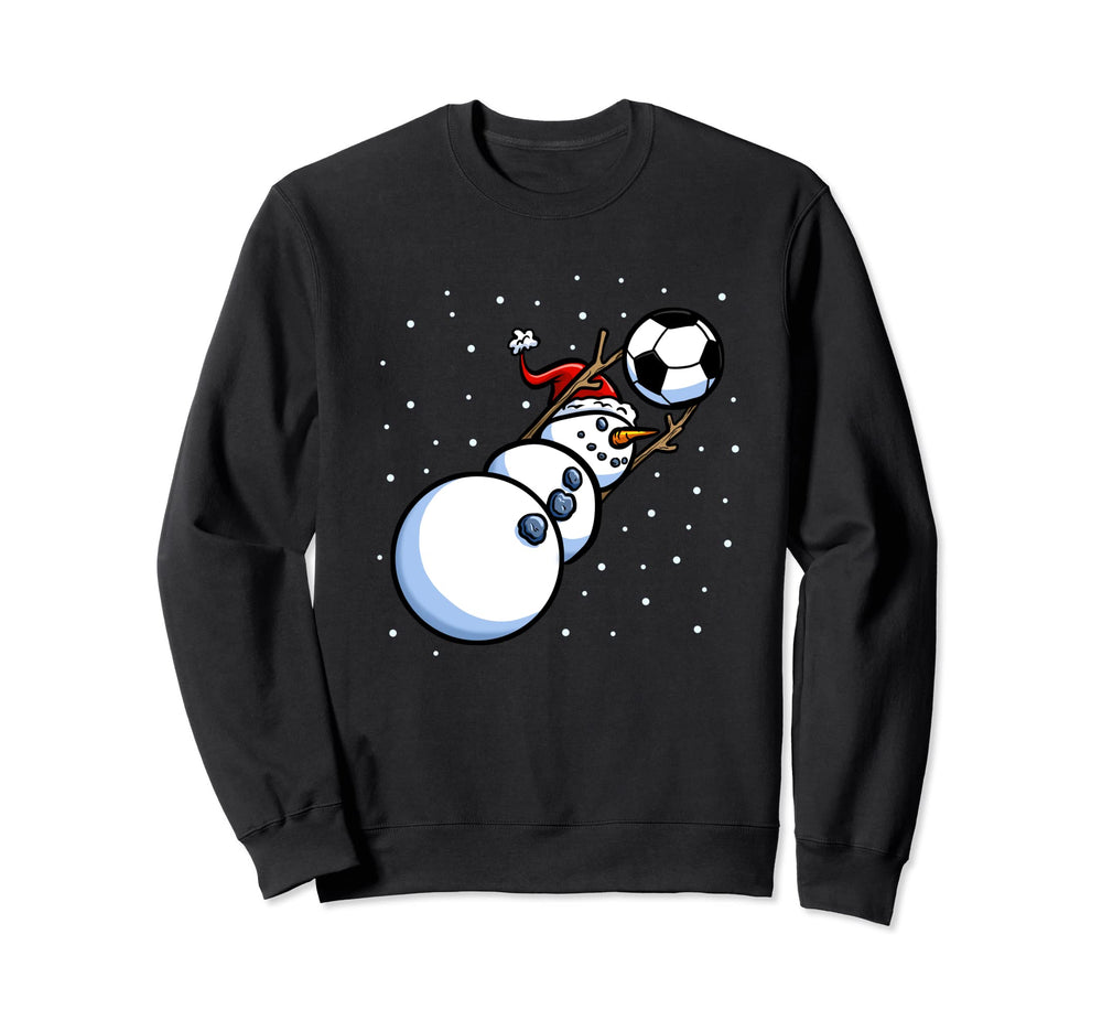 Goalkeeper Soccer Snowman Sweatshirt - Aesthetic Graphic Unisex