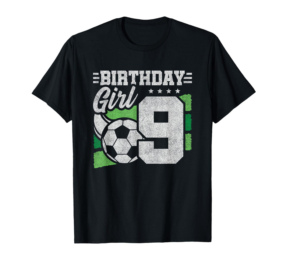9Th Birthday Soccer Party 9 Year Old T-Shirt - Trendy Graphic Unisex