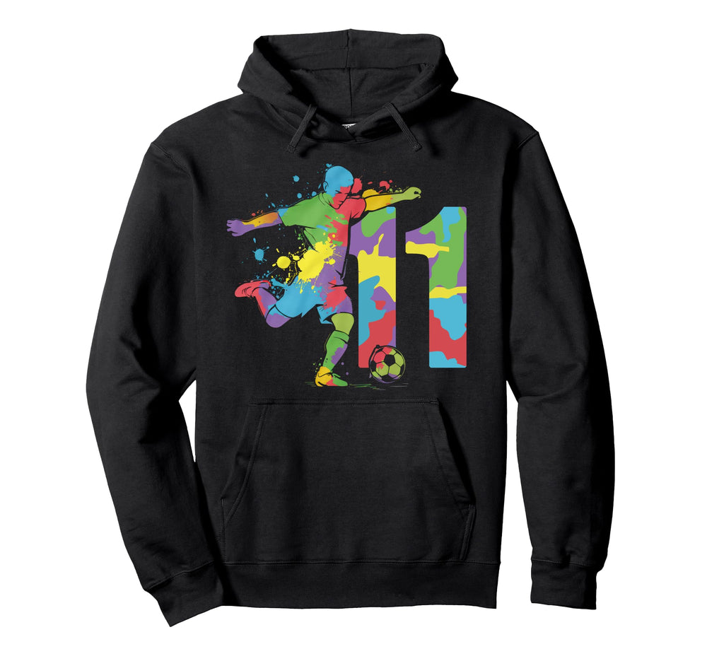 11 Soccer Birthday Gift Soccer Fan Hoodie - Trendy Graphic for Adults