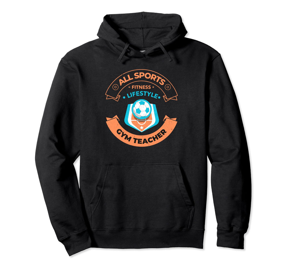 Gym Teacher School Soccer Coach Gym Hoodie - Minimalist Print Men Women
