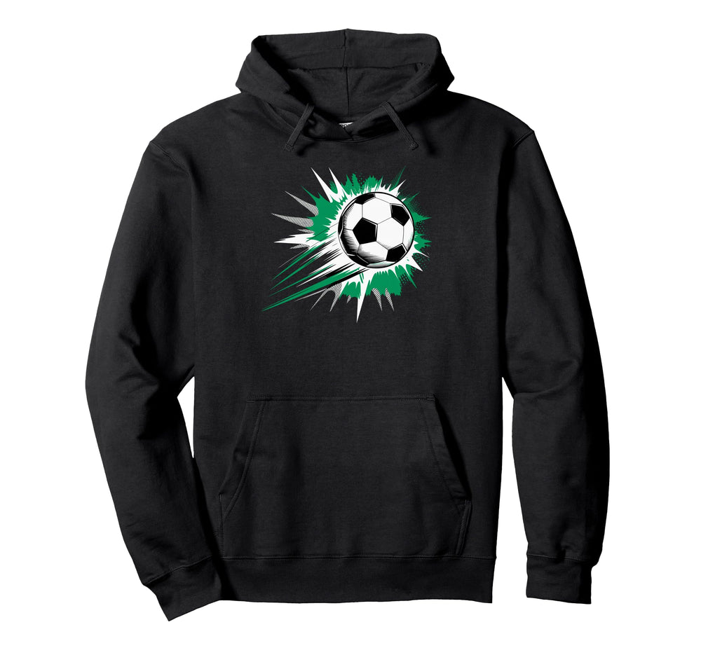 Splash Art Soccer Football Ball Soccer Hoodie - Unique Graphic Men Women