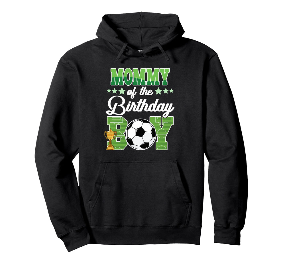 Soccer Mommy Birthday Party Soccer Hoodie - Custom Art Print for Adults