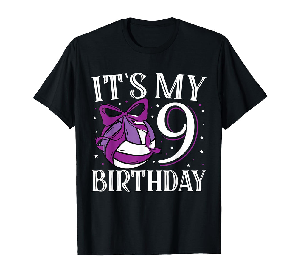 Its My Nine 9 Birthday Volleyball T-Shirt - Trendy Graphic for Adults
