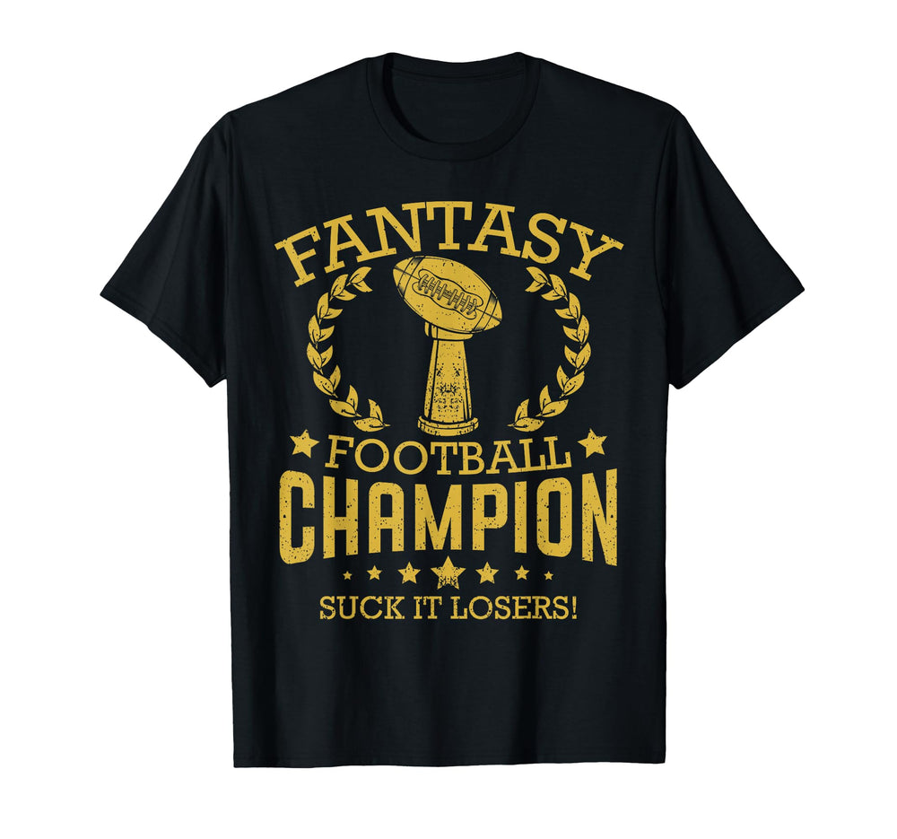 Fantasy Football Funny Champ Champion T-Shirt - Unique Graphic Unisex