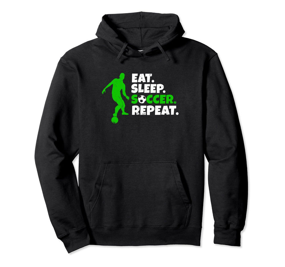 Eat Sleep Soccer Repeat Goalie Hoodie - Streetwear Style Men Women