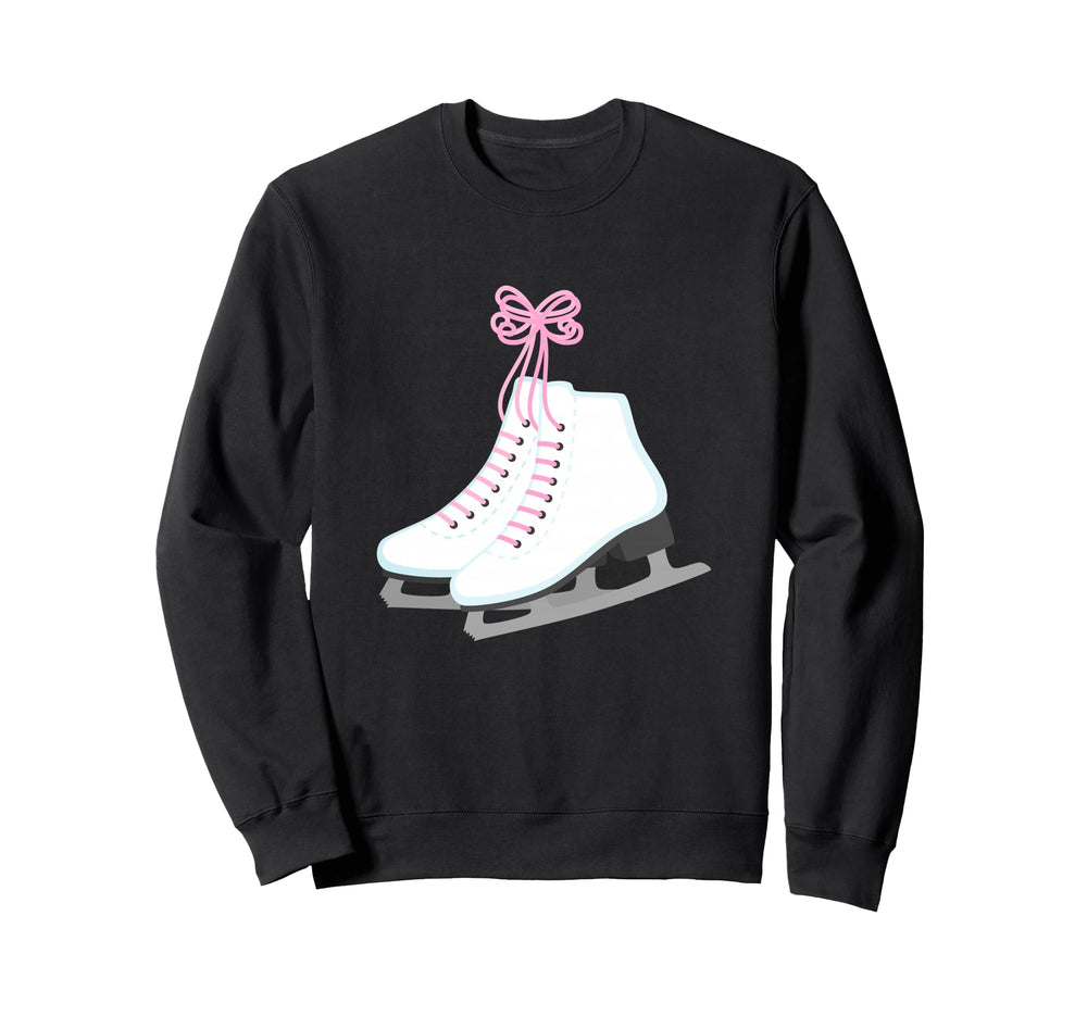 Ice Skate Figure Skating Skater Sweatshirt - Minimalist Print for Adults