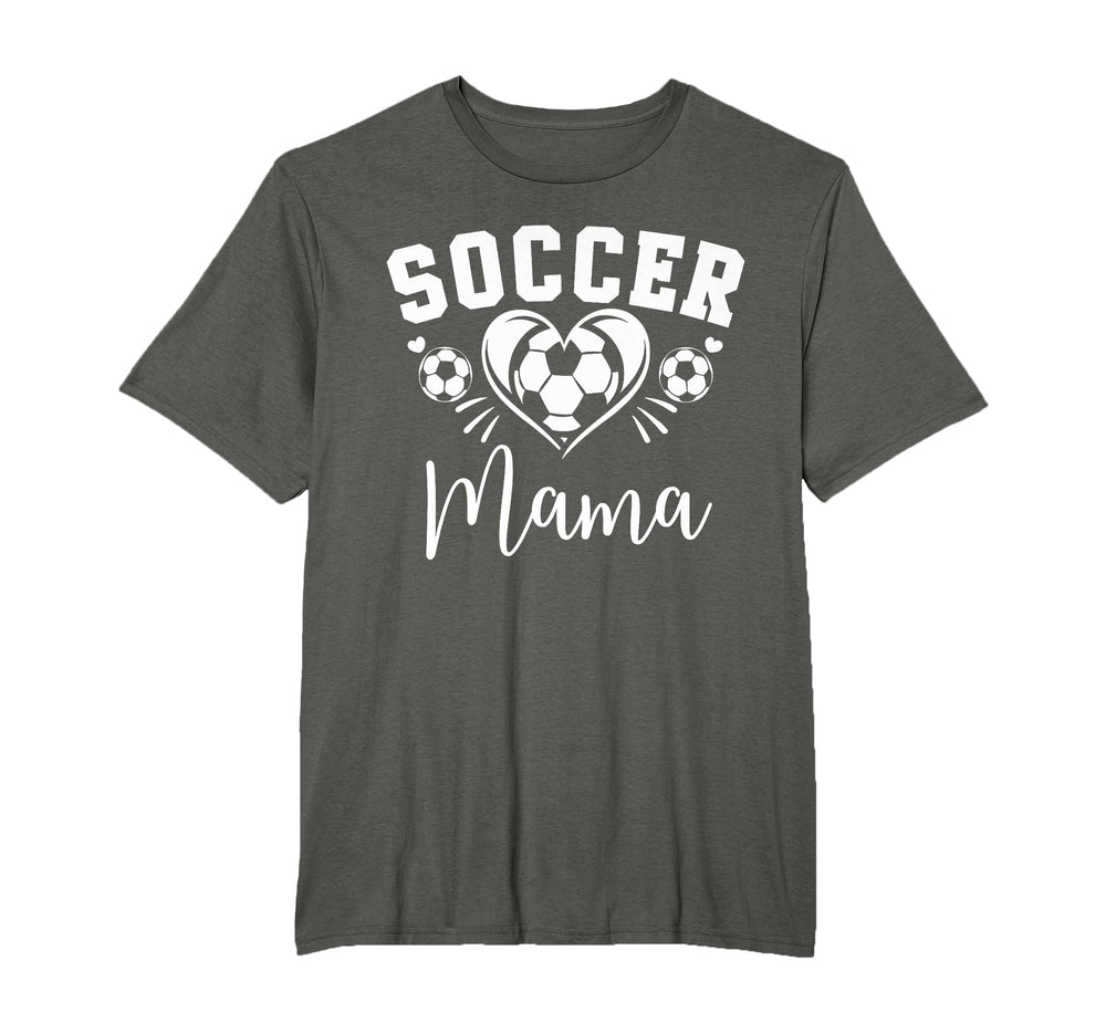 Soccer Mama Soccer Heart T-Shirt - Casual Everyday Wear Unisex