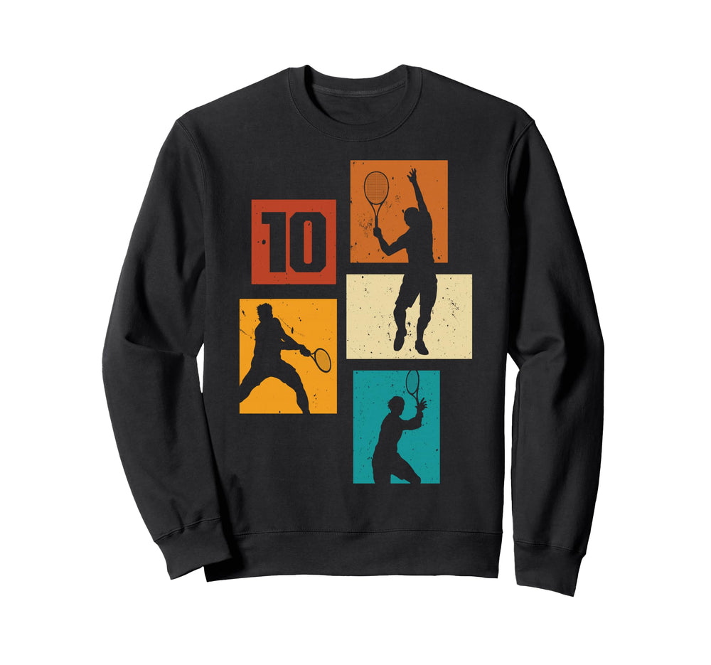 10Th Birthday Tennis Player Tennis Sweatshirt - Graphic Print for Adults