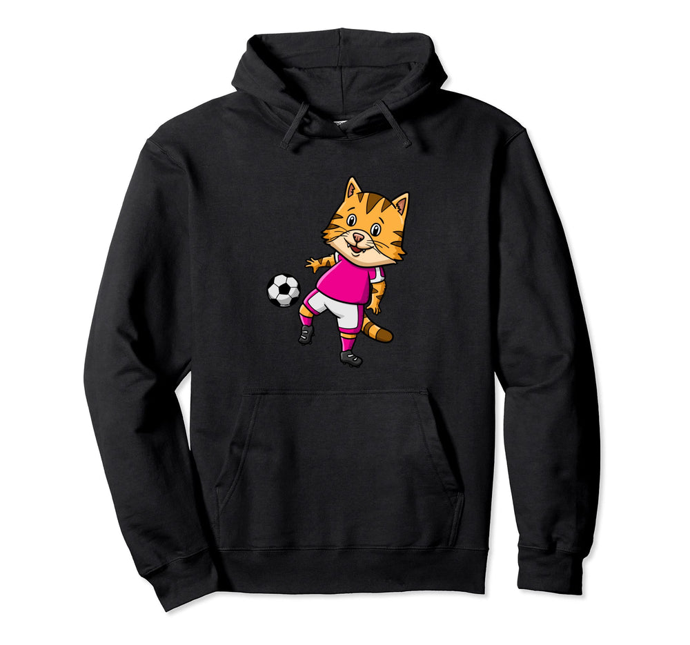 Cat Breeder Paw Love Goalkeeper Hoodie - Minimalist Print for Adults