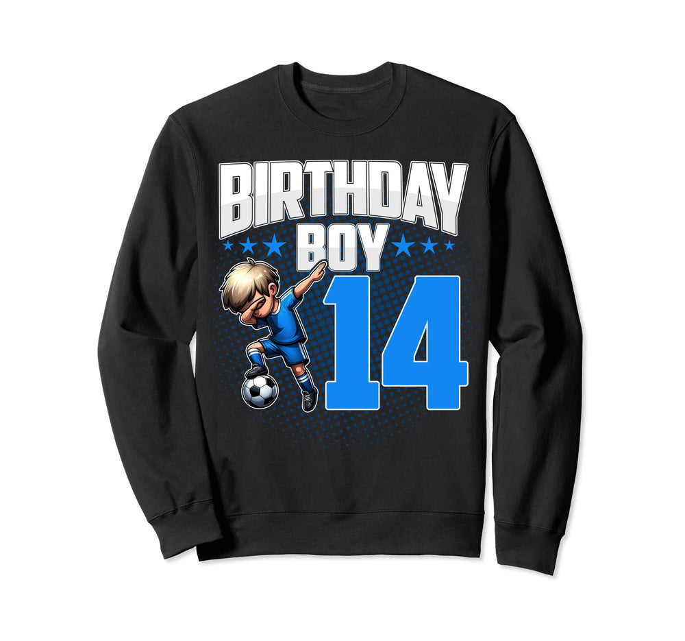 14Th Birthday Soccer Dabbing 14 Sweatshirt - Custom Art Print Men Women