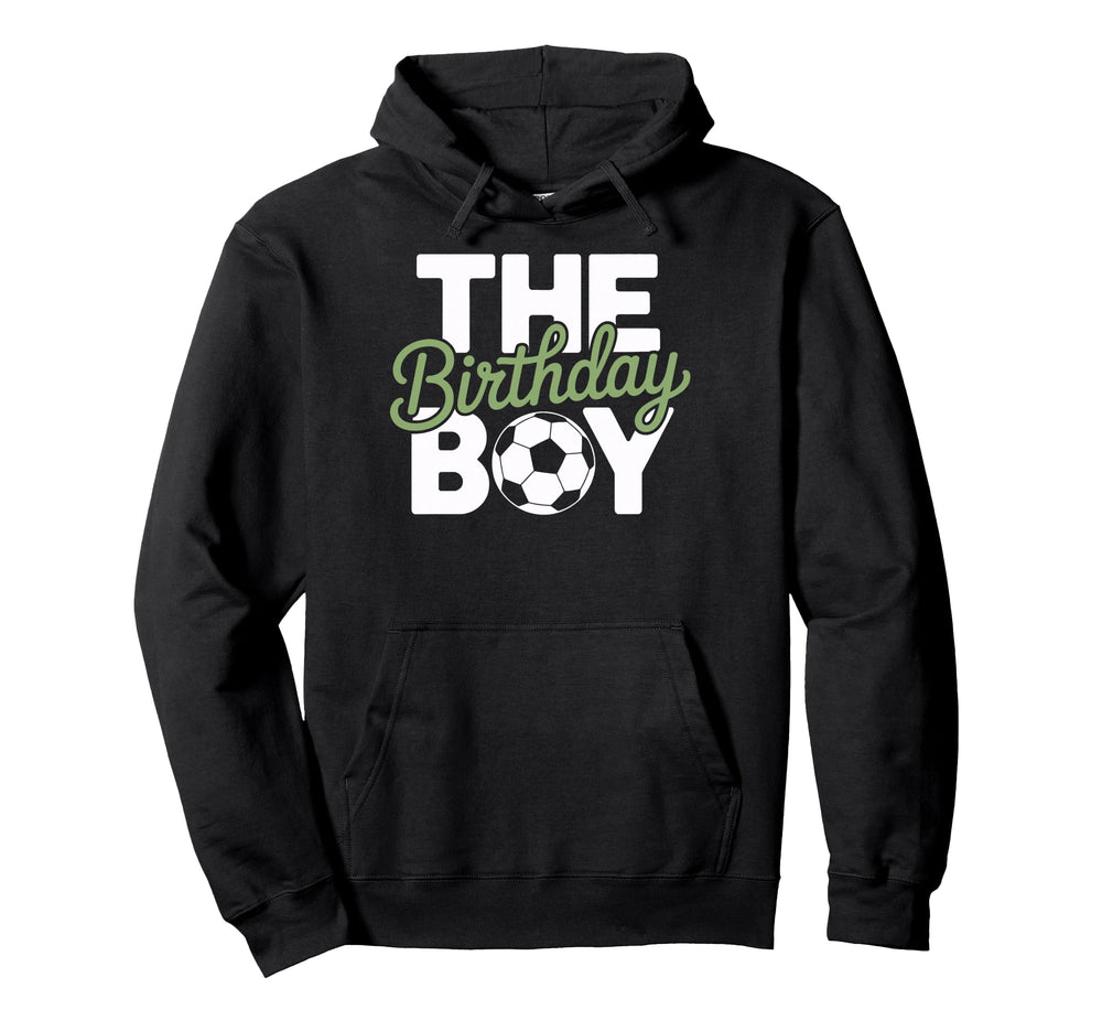 Soccer Birthday Soccer Player Party Hoodie - Minimalist Print Men Women