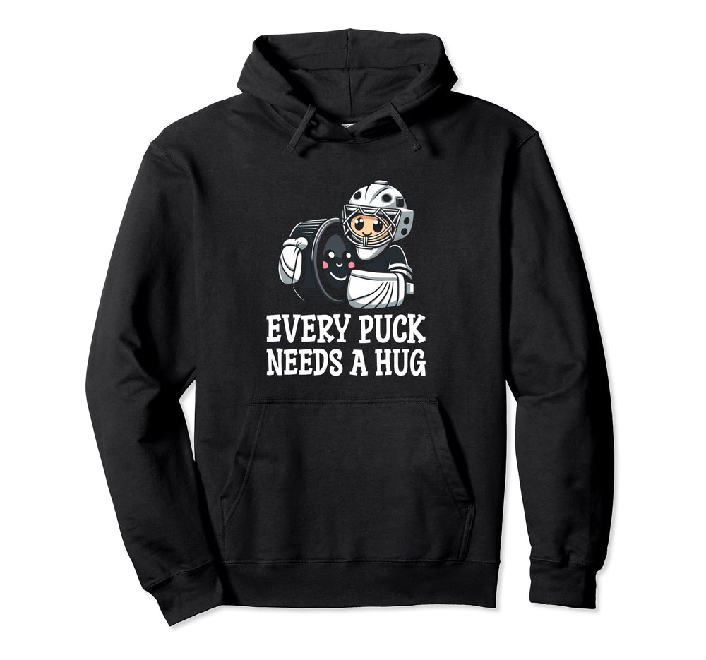 Ice Hockey Goalie Goalkeeper Goalie Puck Hoodie - Trendy Graphic Unisex