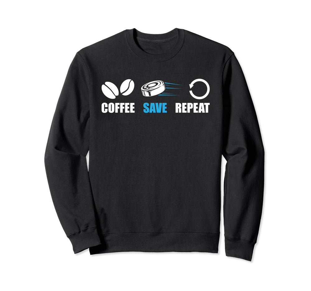 Ice Hockey Goalie Goalkeeper Coffee Sweatshirt - Streetwear Style Men Women