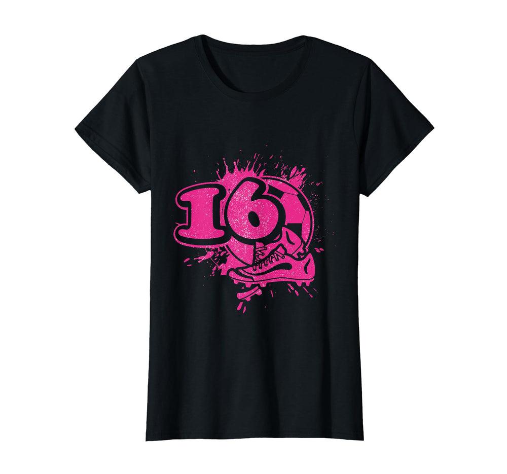 16Th Birthday Soccer Player Football T-Shirt - Streetwear Style Men Women