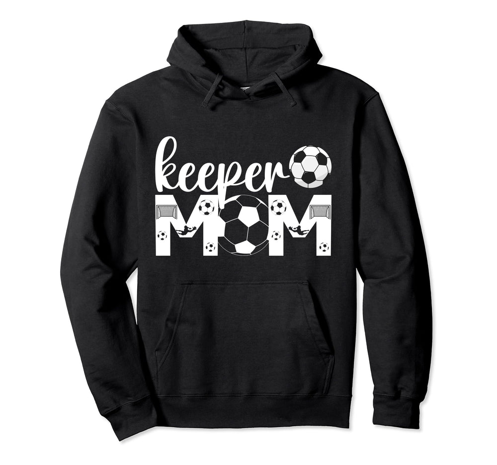 Soccer Keeper Mom Proud Mother Soccer Hoodie - Minimalist Print Unisex