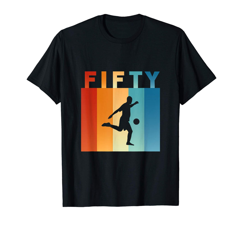 Fifty 50Th Birthday Soccer Goalkeeper T-Shirt - Streetwear Style Men Women