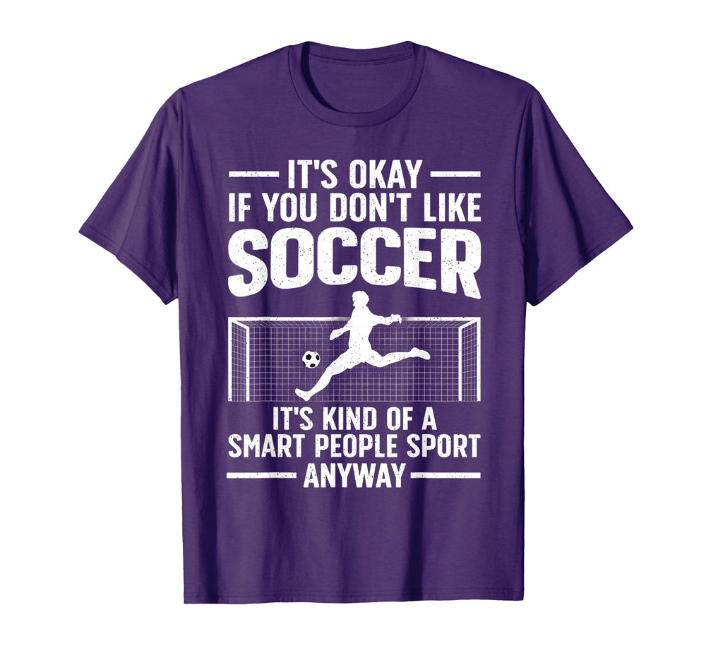Funny Soccer Soccer Lover Soccer T-Shirt - Minimalist Print Men Women