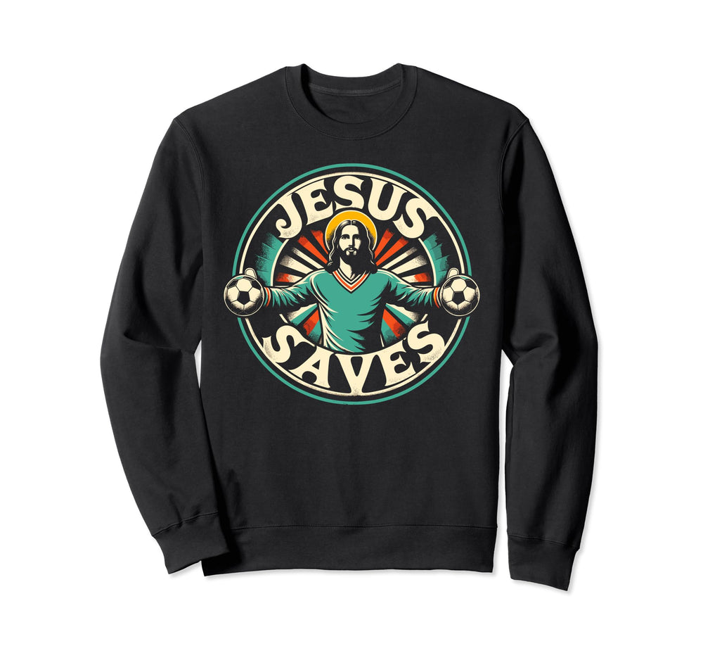 C J S Religious Christian Soccer Hoodie - Novelty Apparel for Adults