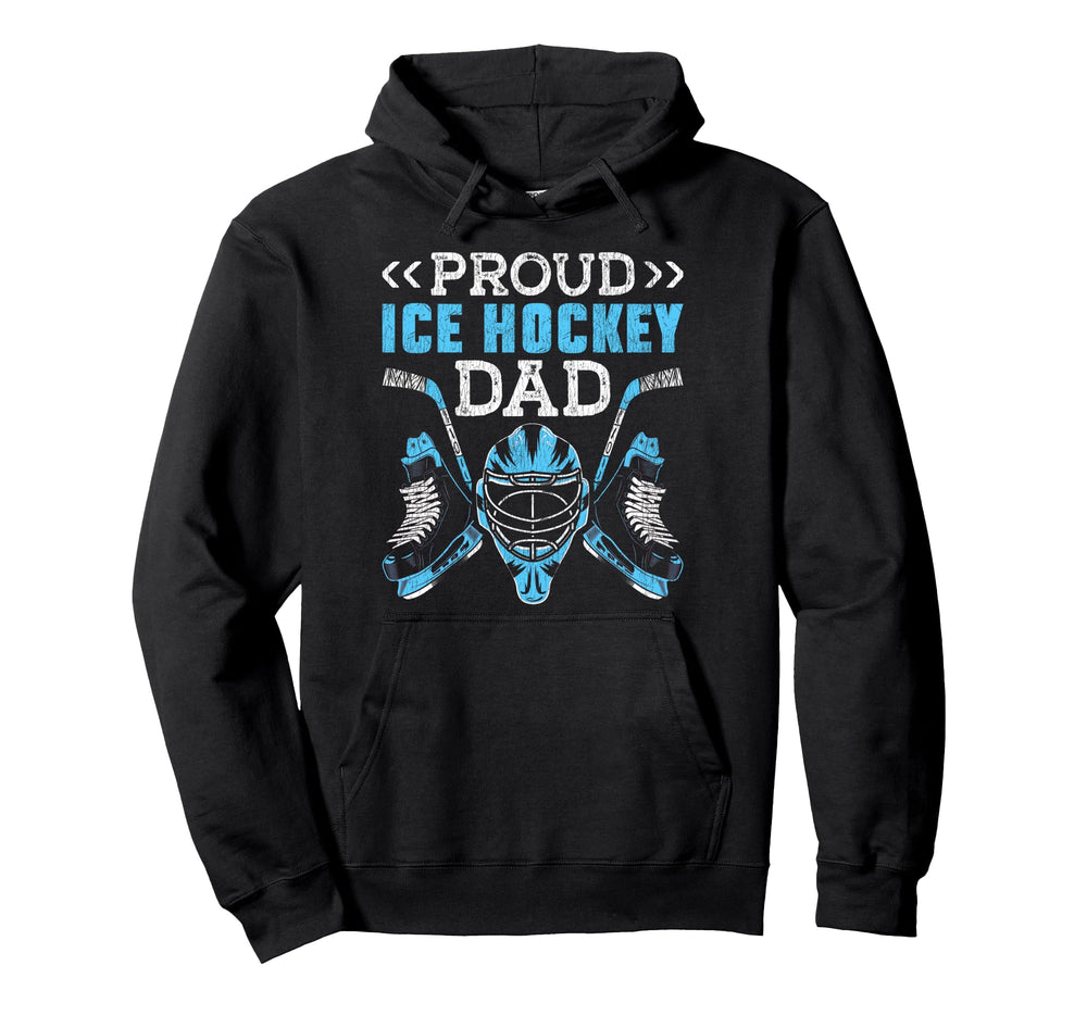 Ice Hockey Goalie Dad Father Hoodie - Casual Everyday Wear Men Women