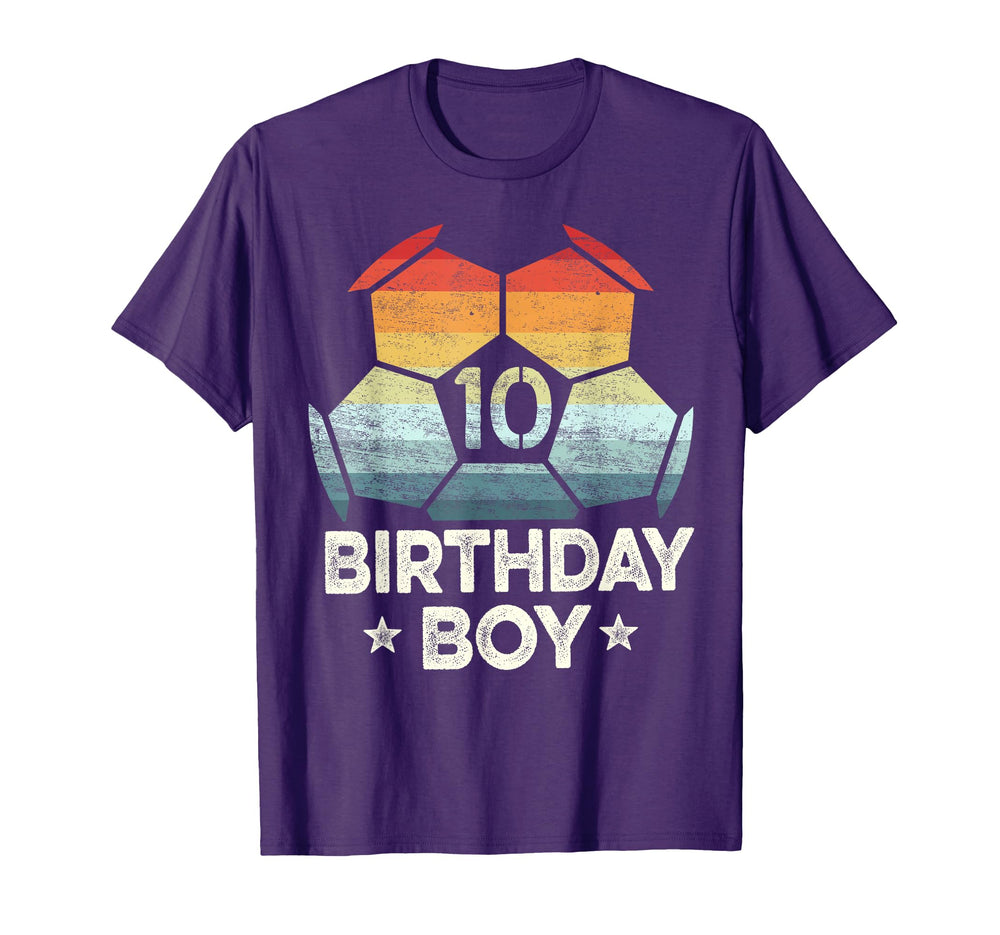 10 Year Old Soccer Player Gifts 10Th T-Shirt - Unique Graphic Men Women