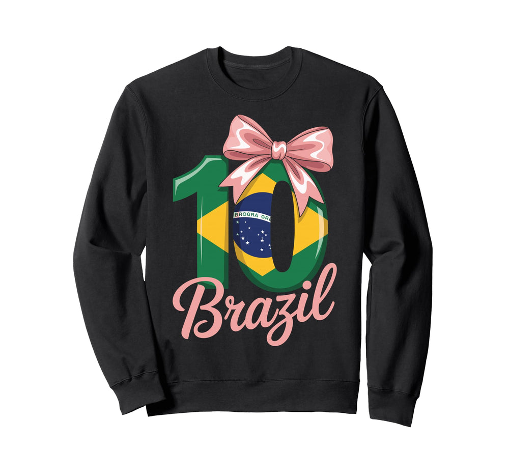 10 Brazil Birthday Number 10 Sweatshirt - Streetwear Style Men Women
