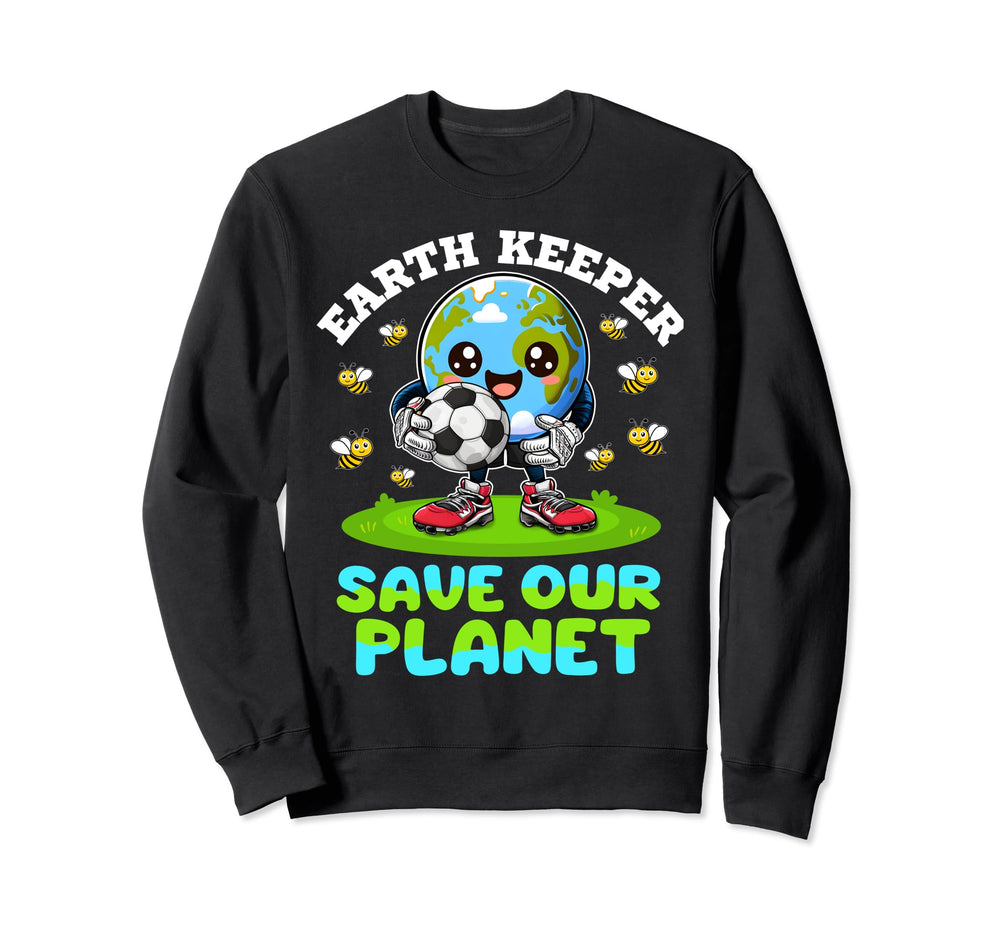 Earth Keeper Save Our Planet Earth Sweatshirt - Fun Novelty Design Unisex