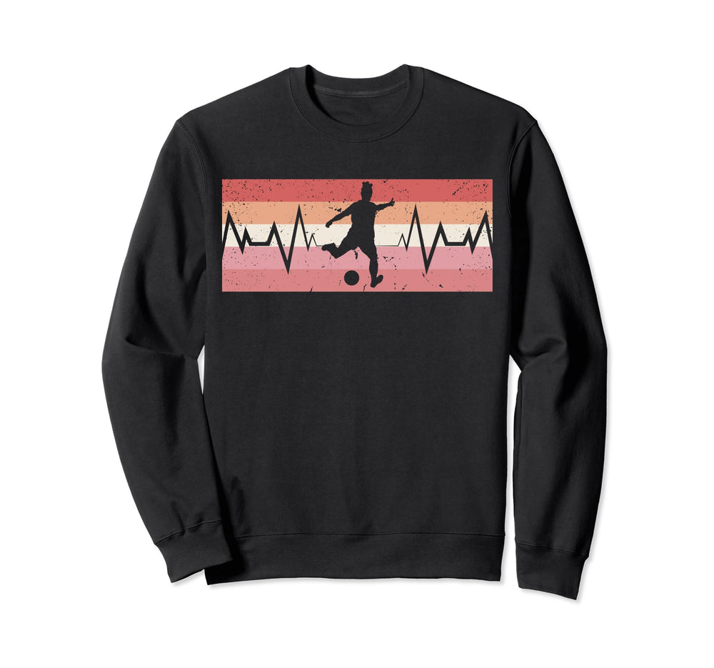 Soccer Goalkeeper Heartbeat Sweatshirt - Casual Everyday Wear Men Women