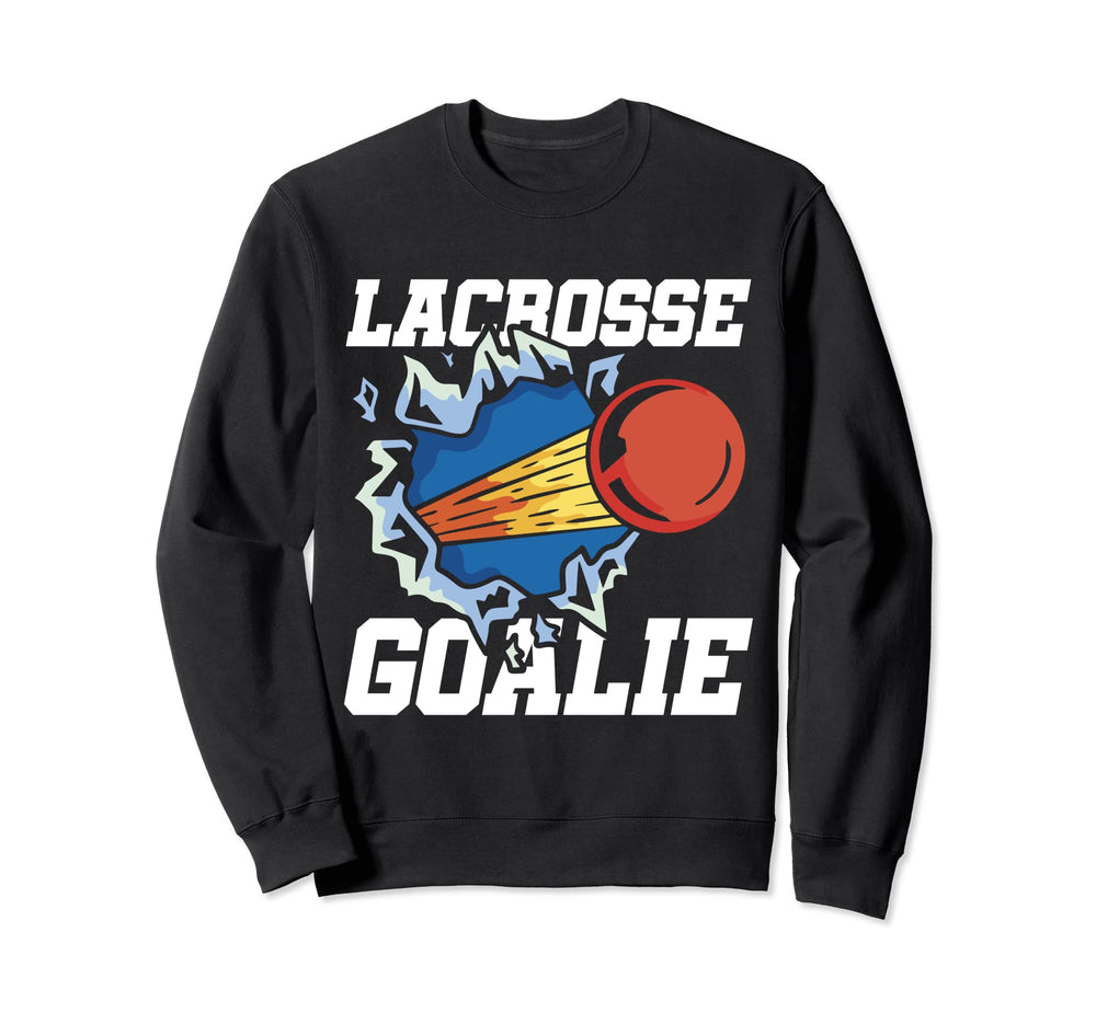 Lacrosse Goalie Sports Athlete Sweatshirt - Unique Graphic Men Women