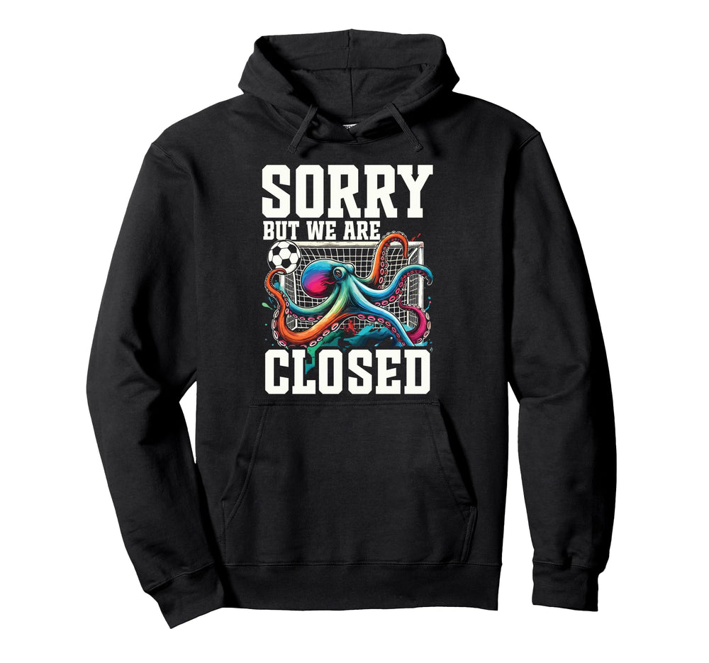 Octopus Soccer Goalie Soccer Player Hoodie - Minimalist Print Men Women