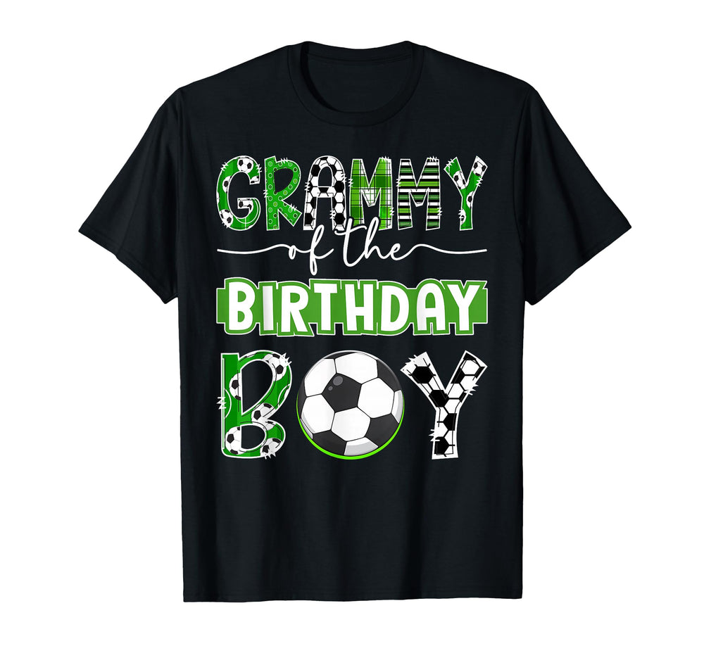 Grammy Birthday Soccer Player T-Shirt - Casual Everyday Wear Men Women