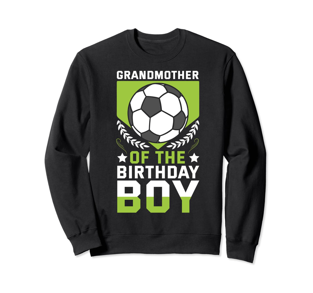 Grandmother Birthday Soccer Player Sweatshirt - Minimalist Print Men Women