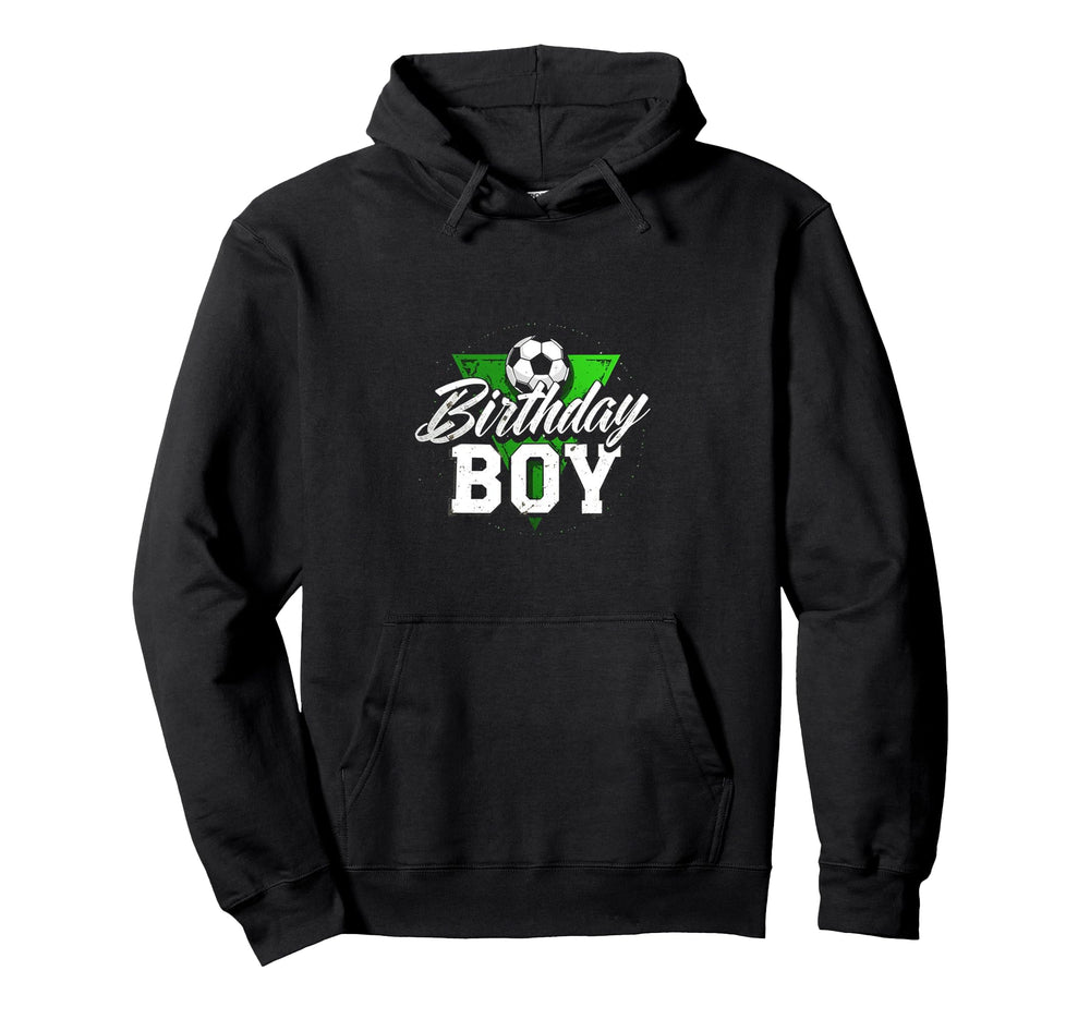 Birthday Birthday Soccer Hoodie - Minimalist Print for Adults