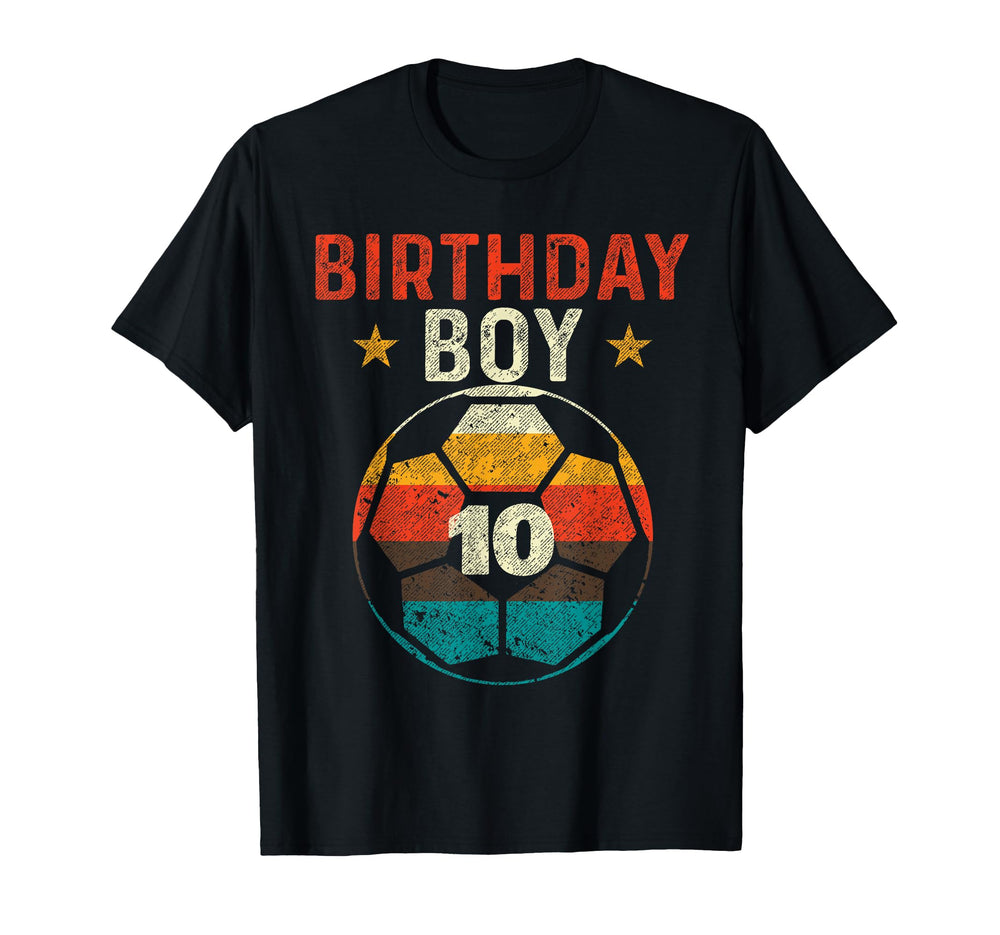 10Th Birthday Soccer Lover 10 Years T-Shirt - Custom Art Print Men Women