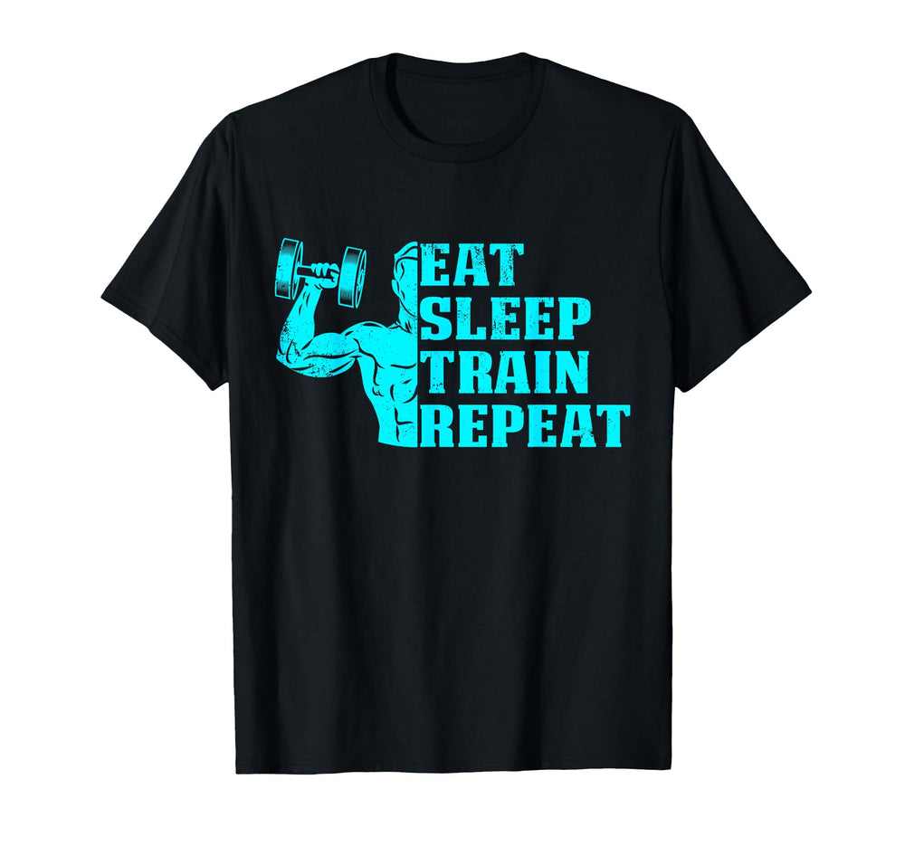 Eat Sleep Train Repeat Sport Lovers T-Shirt - Trendy Graphic for Adults