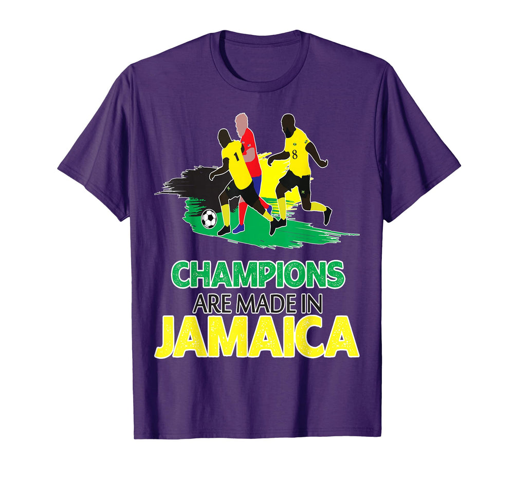 Jamaica Pride Champion Jamaican Soccer T-Shirt - Minimalist Print Unisex