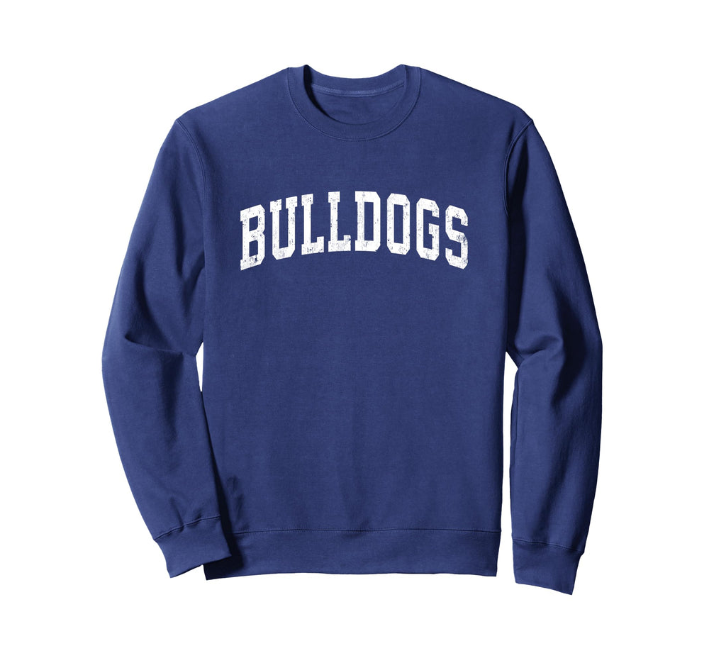 Bulldogs Mascot Athletic Sports Sweatshirt - Streetwear Style Men Women