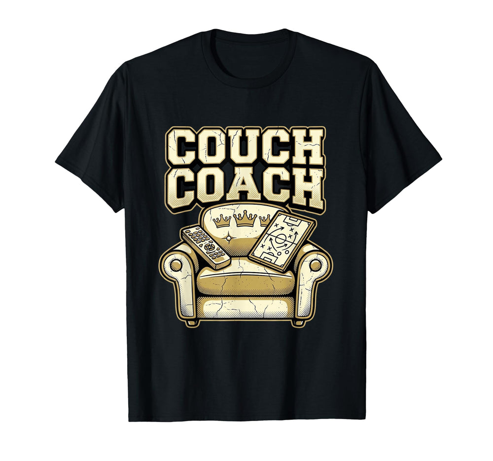 Couch Coach Soccer Fan Armchair Expert T-Shirt - Aesthetic Graphic Unisex