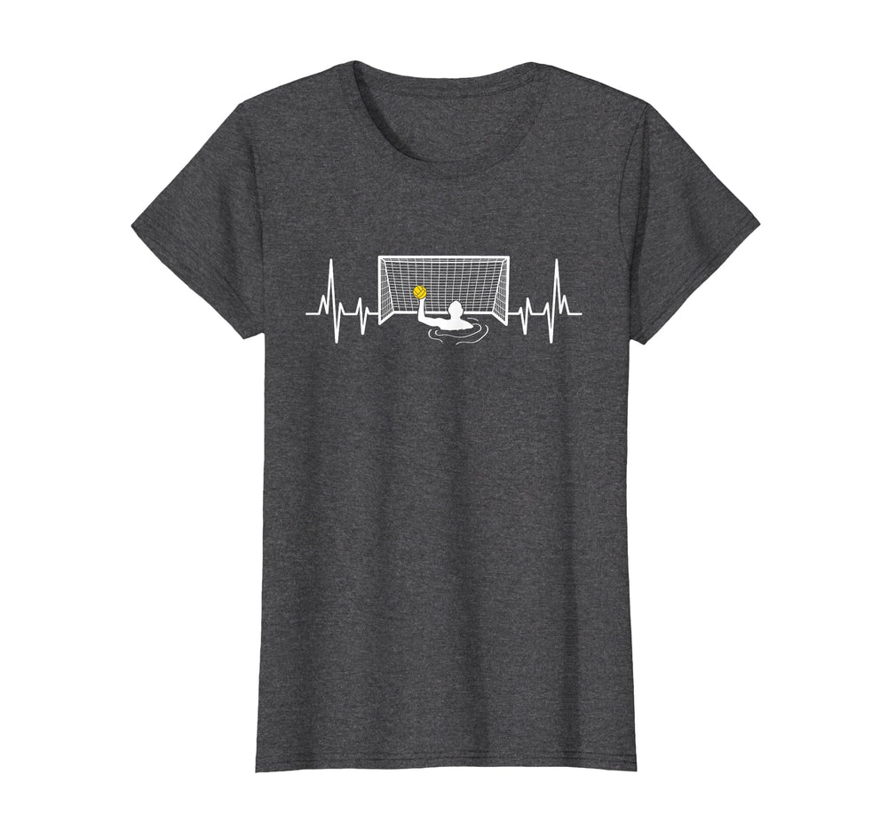 Water Polo Player Pulse Heartbeat Goalie T-Shirt - Streetwear Style Unisex