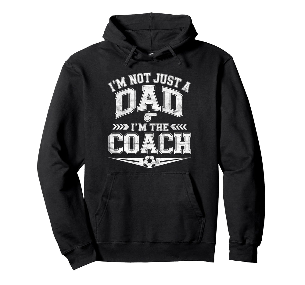Soccer Dad Coach Funny Coaching Fathers Hoodie - Trendy Graphic for Adults
