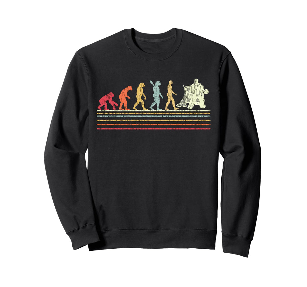 Ice Hockey Goalie Goalkeeper Evolution Sweatshirt - Trendy Graphic Unisex